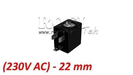 (22) BOBINA ELÉCTRICA MAGNÉTICA 230V AC 4.5VA PARA VÁLVULA NEUMÁTICA 1/4-3/8-1/2