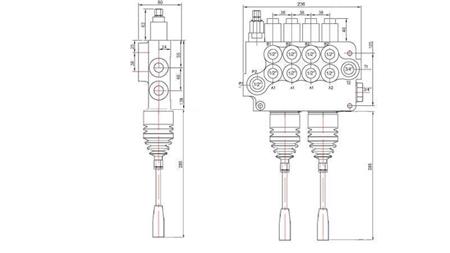 HYDRAULIKVENTIL 4xP80 + 2x JOYSTICK