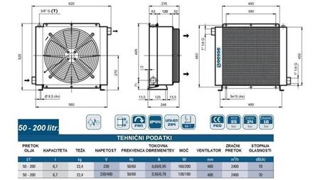 HIDRAULIKUS OLAJHŰTŐ AC 230V HY05701 50-200 LIT