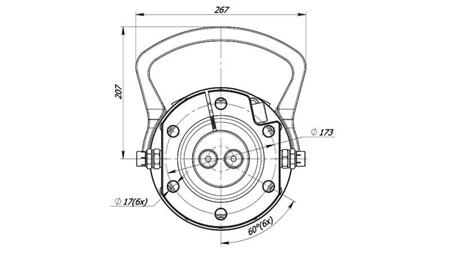 HIDRAULIČNI ROTATOR 10000/5000 KG SA PRIRUBNICOM