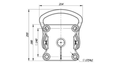 ROTATORE IDRAULICO 3000/1500 KG CON FLANGIA