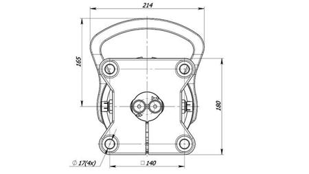 HIDRAULIKUS FORGATÓ 4500/2250 KG FLANCCSAL