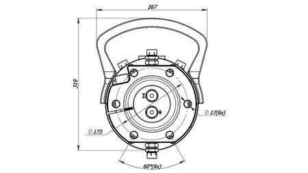 HIDRAULIKUS FORGATÓ 12000/6000 KG KARIMÁVAL