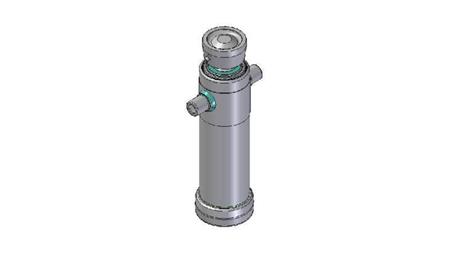 4023S -TELESCOPIC ZYLINDER STANDARD/KUGEL 2 STUFEN HUB 695 DURCHMESSER 124