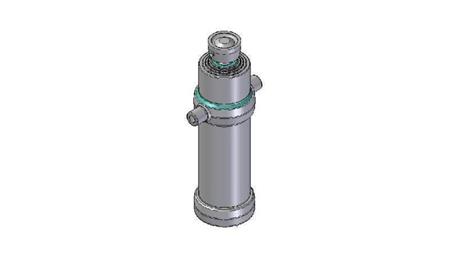 4047S - TELESCOPIC CYLINDER STANDARD/BALL 4 STAGES STROKE 1970 DIAMETER 170