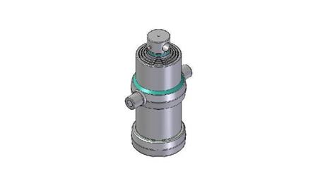 4072F - TELESCOPISCHE CYLINDER STANDAARD/GAAT 4 FASES REIS 1210 DIAMETER 170