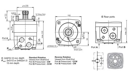 MOTORE IDRAULICO MSU 125