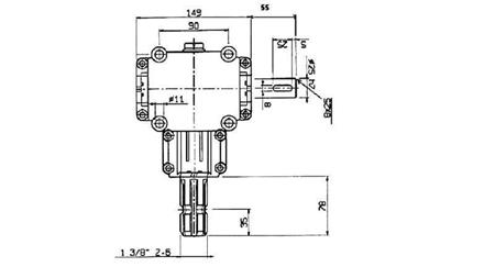 ANGULAR REDUCTOR PTO 1:1,9 (14HP-10kW)