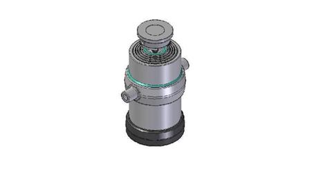 5033S -TELESCOPISK CYLINDER STANDARD/BOLL 5 STEG SLAG 1800 DIAMETER 215