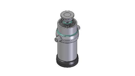 5034S -TELESCOPIC CYLINDER STANDARD/BALL 5 STUFEN HUB 2050 DURCHMESSER 215