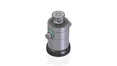 6084S -TELESCOPISK CYLINDER STANDARD/BALL 6 STEG SLAG 1960 DIAMETER 300