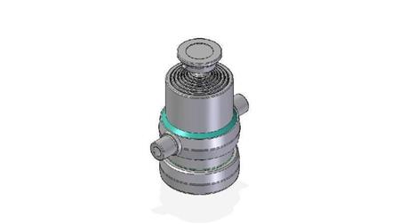 7006S -TELESCOPIC ZYLINDER STANDARD/KUGEL 7 STUFEN HUB 1360 DURCHMESSER 170