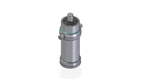 7055F - TELESCOPISK Sylinder STANDARD/HULL 7 TRINN SLAG 3395 DIAMETER 215