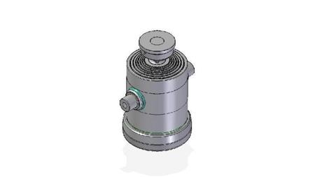 7082S -TELESCOPISK CYLINDER STANDARD/KUGLE 7 TRIN BEVÆGELSE 1837 DIAMETER 300