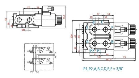 8 WEGE-VENTIL 3/8 24V - 50lit