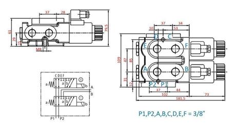 8 potni ventil 3/8 12V - 50lit