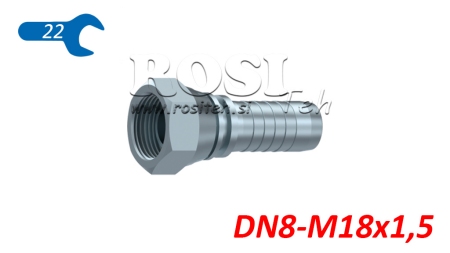 RACCORD HYDRAULIQUE BSP FEMELLE DN8-M18X1,5
