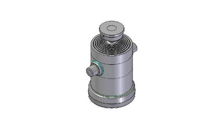 8054S -CYLINDER TELESKOPOWY STANDARD/KULKA 8 ETAPÓW SKOKU 2705 ŚREDNICA 300