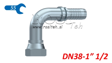 CONEXIÓN HIDRÁULICA BSP HEMBRA CODO 90° DN38-1 1/2