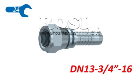 ΥΔΡΑΥΛΙΚΗ ΣΥΝΔΕΣΗ DKJ JIC74° ΘΗΛΥΚΟ DN13-3/4”-16