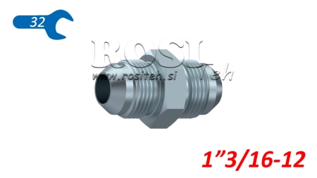 HIDRAULIKUS KÉTCSAVAROS CSATLAKOZÓ JIC74° 1”3/16-12 1”3/16-12