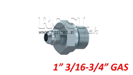 HYDRAULIK REDUZIER 1 3/16 JIC74°-3/4 GAS