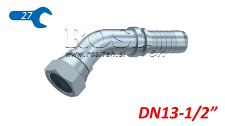 HYDRAULISK ANSLUTNING BSP HON ELBÅGE 45° DN13-1/2