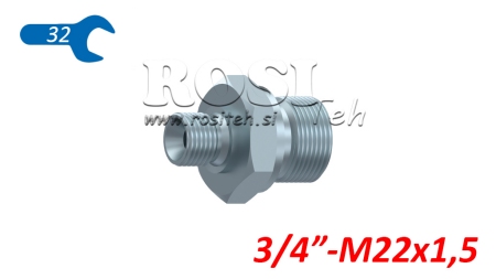 HIDRAULIKUS CSÖKKENTŐ BSP 3/4-M22x1,5