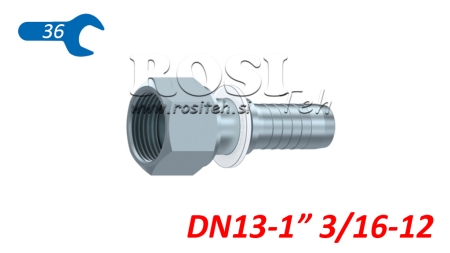HYDRAULISCHER ANSCHLUSS DKORFS WEIBLICH DN13-13/16-12