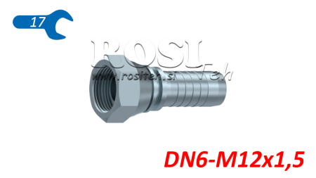 RACCORD HYDRAULIQUE BSP FEMELLE DN6-M12X1,5