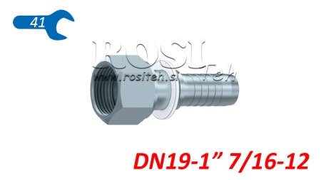 HYDRAULICKÉ PŘIPOJENÍ DKORFS ŽENSKÉ DN19-1 7/16-12