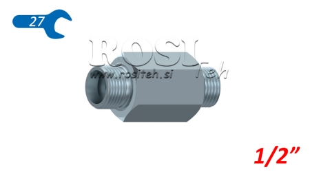 HYDRAULICZNY ADAPTER MĘSKI-MĘSKI 1/2