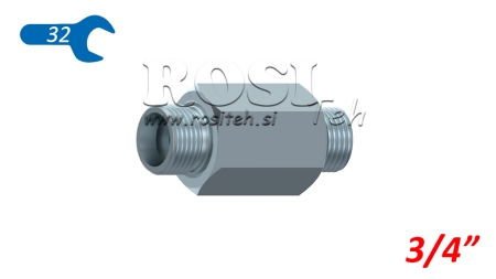 HYDRAULICZNY ADAPTER MĘSKI-MĘSKI 3/4