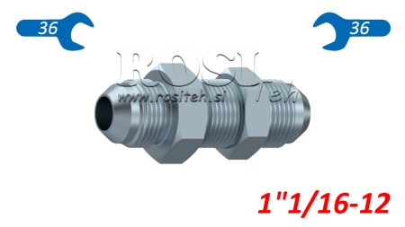 HYDRAULISCHE DOPPELSCHRAUBE AGJ JIC74° - VERLÄNGERT 11/16