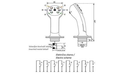 PÁČKA NA DIAĽKOVÉ OVLÁDANIE JOYSTICK - 4 TLAČIDLÁ