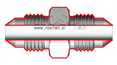 HYDRAULISCHE DOPPELSCHRAUBE JIC74° 1/2"-20 - 1/2"-20