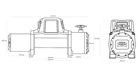Wciągarka elektryczna 12 V DWM 12000 HD - 5443 kg