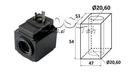 ELEKTRO MAGNETNA TULJAVA 24VAC - DS3 - fi 20,6mm-54mm 192W