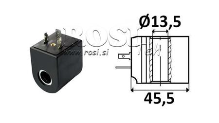 ELEKTROMAGNETICKÁ CIEVKA 12V DC - CB08 - fi 13,5mm-39,3mm 20W IP65