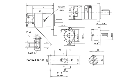 SILNIK HYDRAULICZNY MS 100 ECO (ALSG3-100)