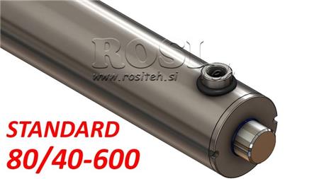 HYDRAULISCHE CYLINDER STANDAARD 80/40-600