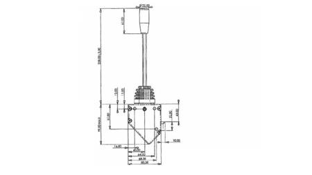 JOYSTICK 1 POZ FOR BRAIDED CABLE MORSE