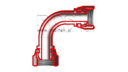 HIDRAVLIČNI KOLENO 90° ŽENSKI-ŽENSKI 1/4