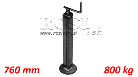 NAVOJNA PODPORNA NOGA (VIŠINA 760mm - HOD 430mm) - 800KG