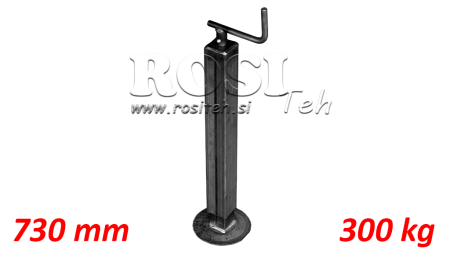 NAVOJNA PODPORNA NOGA (VIŠINA 730mm - HOD 255mm) - 300KG