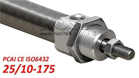 PNEUMATINIS CILINDRAS PCAI 25/10-175 CE ISO6432