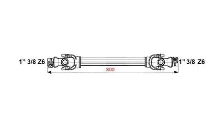 CE HOMOLOGE CARDANAS PROFILINE CAT.4 lengte 800m