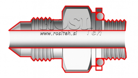 REDUKTOR HYDRAULICZNY 9/16 JIC74°-3/8 GAZ