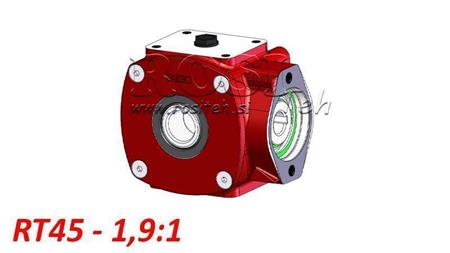 RIDUTTORE - MOLTIPLICATORE RT45 PER MOTORE IDRAULICO MP/MR relazioni 1,9:1