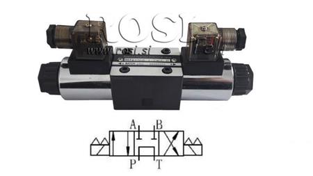 HIDRAULIKUS ELEKTRO MÁGNESES SZELEP KV-4/3 CETOP 3 12/24/230V N2